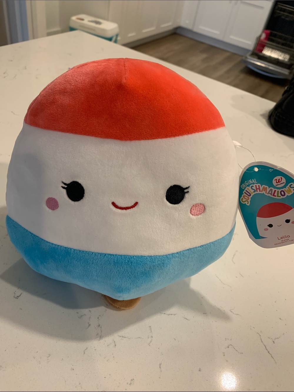 Squishmallows Lellio Plush - Red, White & Blue